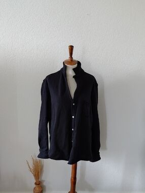 Frank & Eileen Button Down Cotton Sweatshirt Jacket